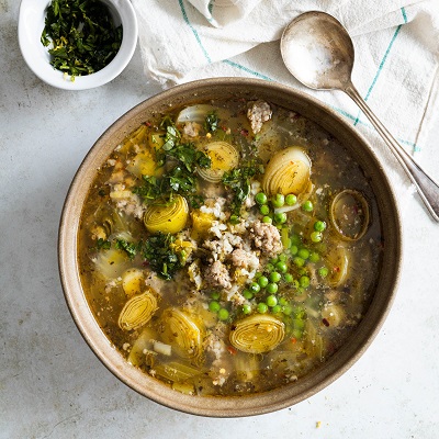 Leek, Fennel, and Italian Sausage Comfort Stew