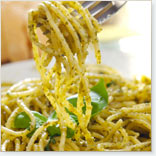 Spaghetti au pesto