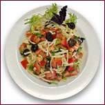 Pasta Salad with Fresh Tomatoes and Olives