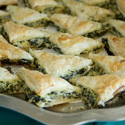 Spanakopita feuilletés aux épinards