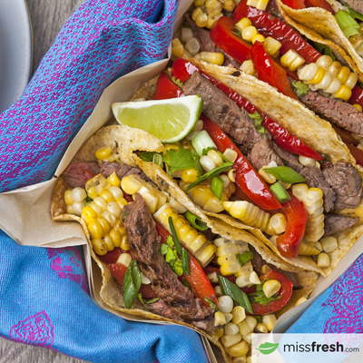 Steak Tacos with Chimichurri and Lime Rice