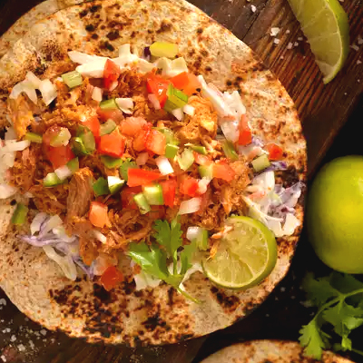 Summer's Easiest Shredded Chicken Tacos