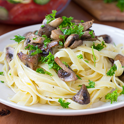 Tagliatelle aux champignons sauvages