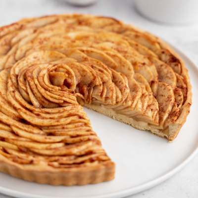 No-sugar added french apple tart