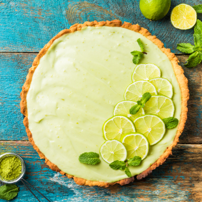 Tarte au yogourt à la lime