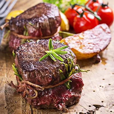 Tournedos de viande chevaline aux fines herbes