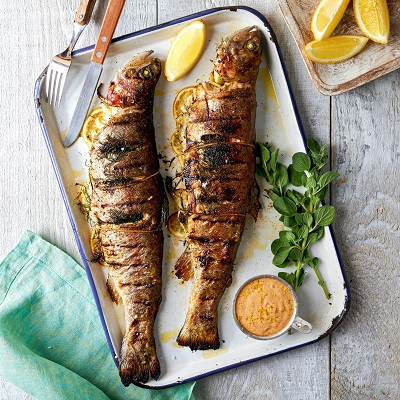 Greek-Style Grilled Trout