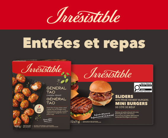 Irrésistible - Entrées et repas